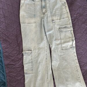 Tinseltown Light Blue Denim Cargo Pants